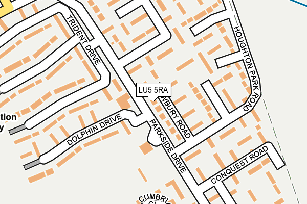 LU5 5RA map - OS OpenMap – Local (Ordnance Survey)