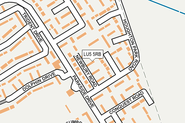 LU5 5RB map - OS OpenMap – Local (Ordnance Survey)