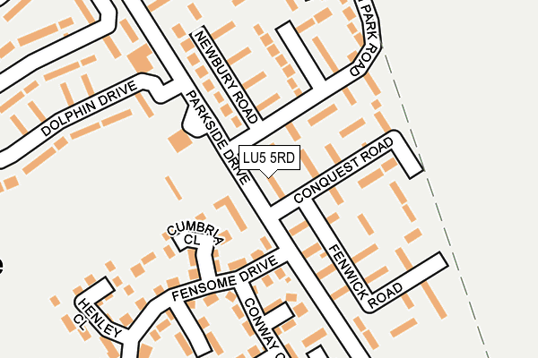 LU5 5RD map - OS OpenMap – Local (Ordnance Survey)