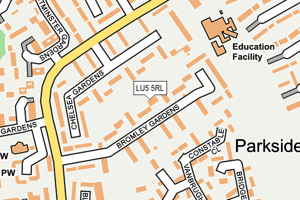 LU5 5RL map - OS OpenMap – Local (Ordnance Survey)