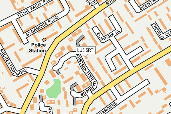 LU5 5RT map - OS OpenMap – Local (Ordnance Survey)