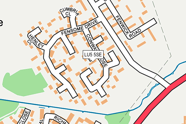 LU5 5SE map - OS OpenMap – Local (Ordnance Survey)