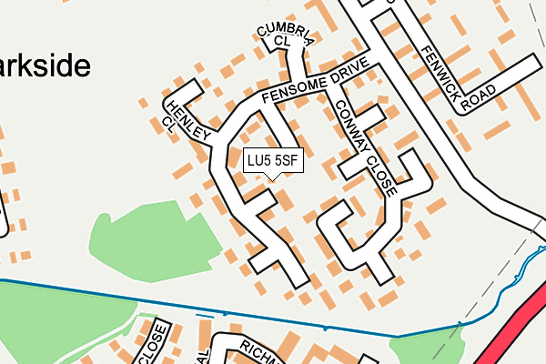 LU5 5SF map - OS OpenMap – Local (Ordnance Survey)
