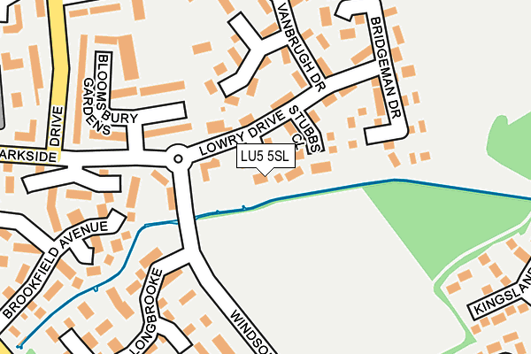 LU5 5SL map - OS OpenMap – Local (Ordnance Survey)