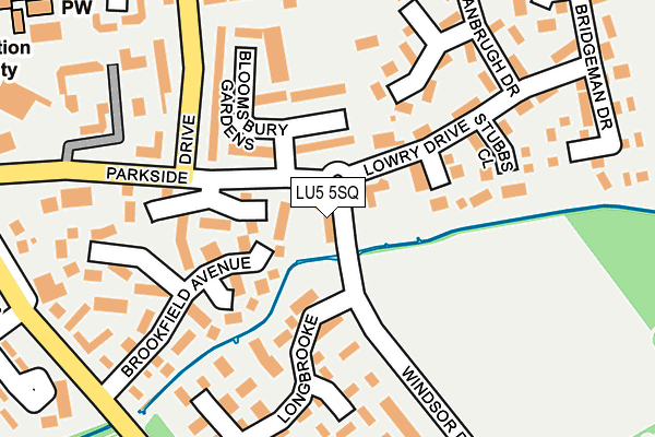 LU5 5SQ map - OS OpenMap – Local (Ordnance Survey)