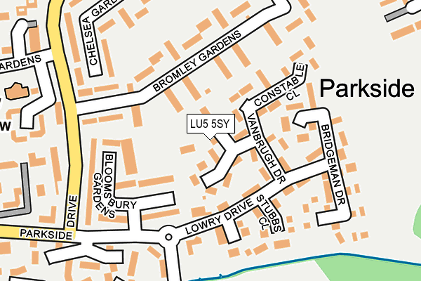 LU5 5SY map - OS OpenMap – Local (Ordnance Survey)