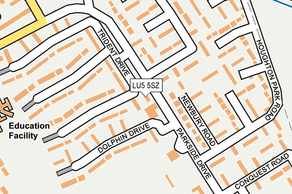 LU5 5SZ map - OS OpenMap – Local (Ordnance Survey)