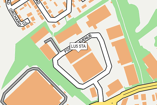 LU5 5TA map - OS OpenMap – Local (Ordnance Survey)