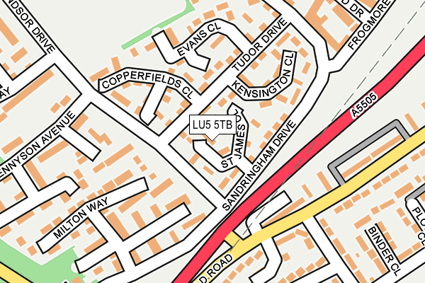 LU5 5TB map - OS OpenMap – Local (Ordnance Survey)