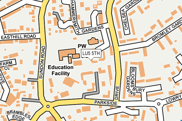 LU5 5TH map - OS OpenMap – Local (Ordnance Survey)