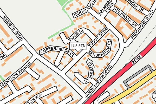 LU5 5TN map - OS OpenMap – Local (Ordnance Survey)