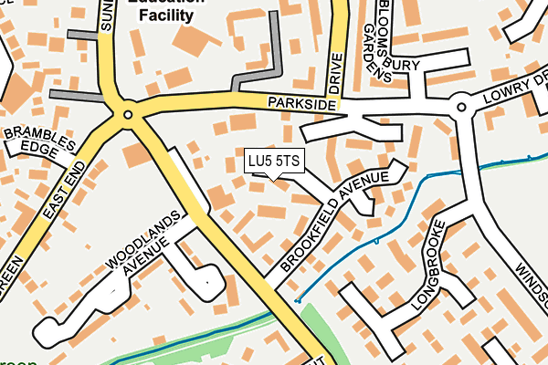 LU5 5TS map - OS OpenMap – Local (Ordnance Survey)