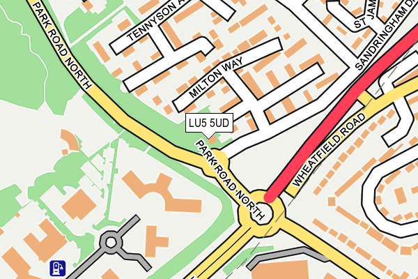 LU5 5UD map - OS OpenMap – Local (Ordnance Survey)