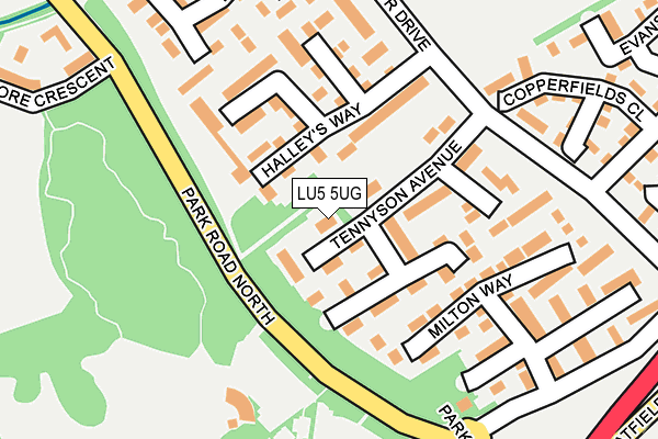 LU5 5UG map - OS OpenMap – Local (Ordnance Survey)