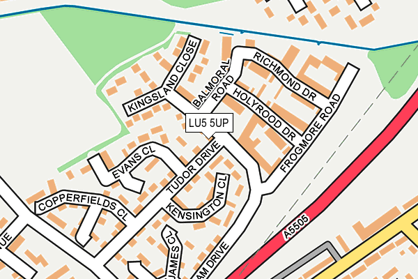LU5 5UP map - OS OpenMap – Local (Ordnance Survey)