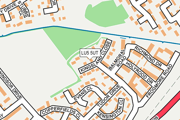 LU5 5UT map - OS OpenMap – Local (Ordnance Survey)