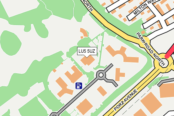 LU5 5UZ map - OS OpenMap – Local (Ordnance Survey)