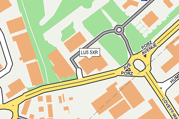 LU5 5XR map - OS OpenMap – Local (Ordnance Survey)