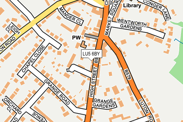 LU5 6BY map - OS OpenMap – Local (Ordnance Survey)