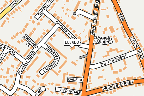 LU5 6DD map - OS OpenMap – Local (Ordnance Survey)