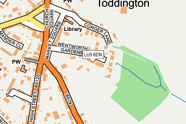 LU5 6DN map - OS OpenMap – Local (Ordnance Survey)