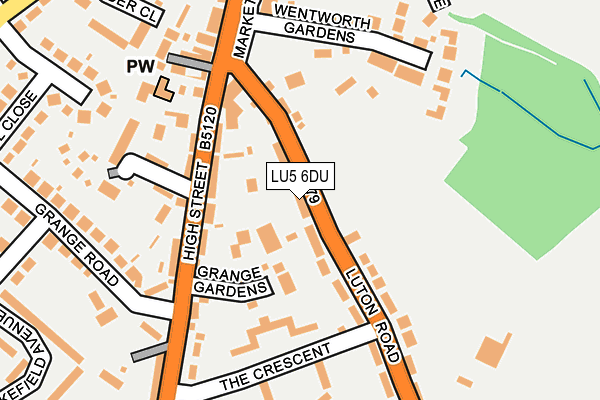 LU5 6DU map - OS OpenMap – Local (Ordnance Survey)