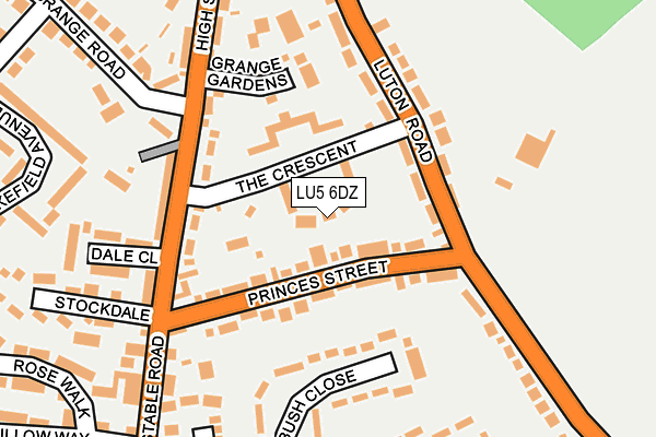 LU5 6DZ map - OS OpenMap – Local (Ordnance Survey)