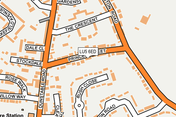 LU5 6ED map - OS OpenMap – Local (Ordnance Survey)