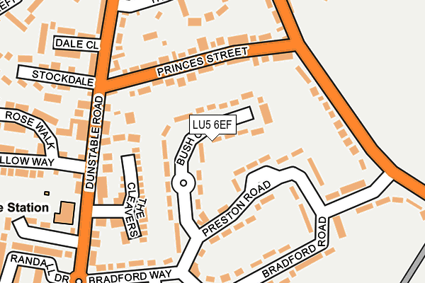 LU5 6EF map - OS OpenMap – Local (Ordnance Survey)