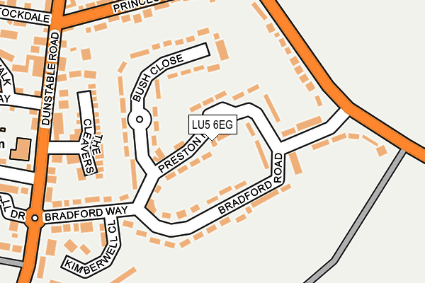 LU5 6EG map - OS OpenMap – Local (Ordnance Survey)