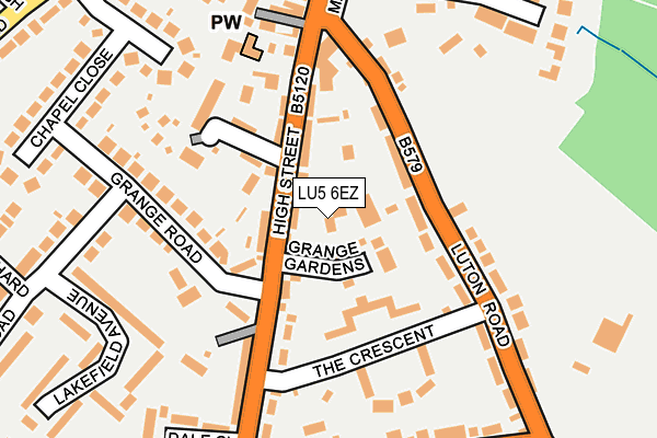 LU5 6EZ map - OS OpenMap – Local (Ordnance Survey)