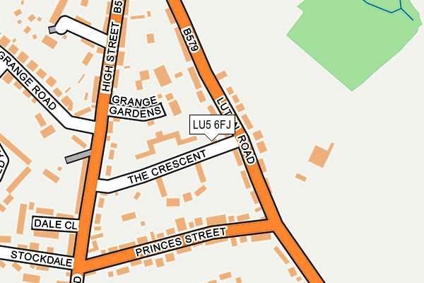 LU5 6FJ map - OS OpenMap – Local (Ordnance Survey)