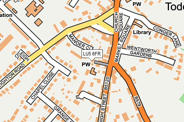 LU5 6FR map - OS OpenMap – Local (Ordnance Survey)