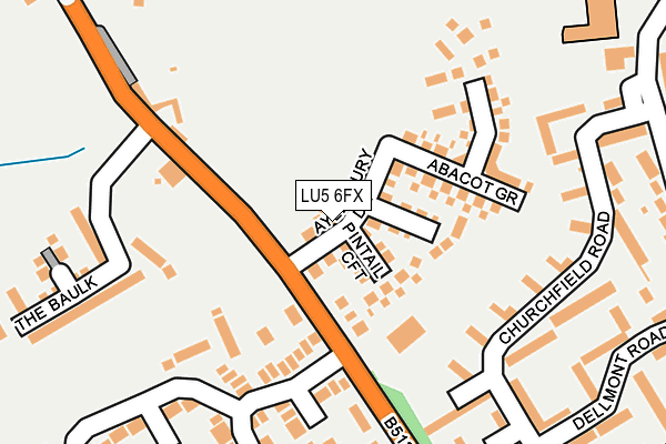 LU5 6FX map - OS OpenMap – Local (Ordnance Survey)