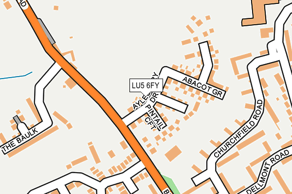 LU5 6FY map - OS OpenMap – Local (Ordnance Survey)