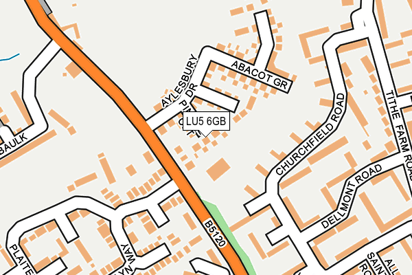 LU5 6GB map - OS OpenMap – Local (Ordnance Survey)