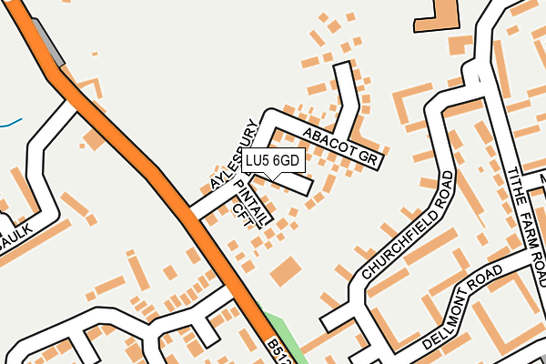 LU5 6GD map - OS OpenMap – Local (Ordnance Survey)