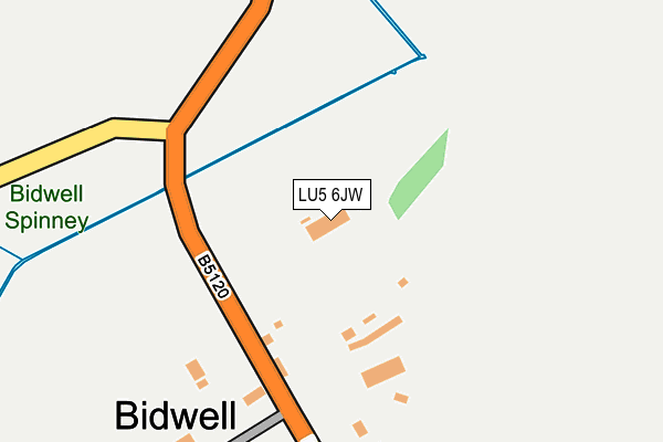 LU5 6JW map - OS OpenMap – Local (Ordnance Survey)
