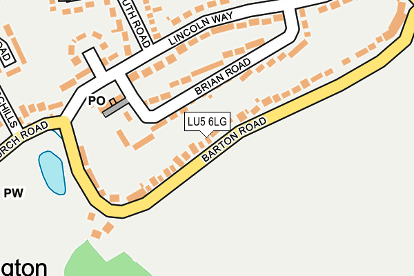 LU5 6LG map - OS OpenMap – Local (Ordnance Survey)