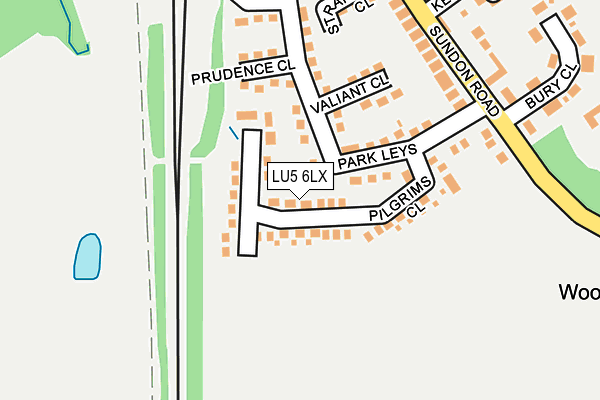 LU5 6LX map - OS OpenMap – Local (Ordnance Survey)