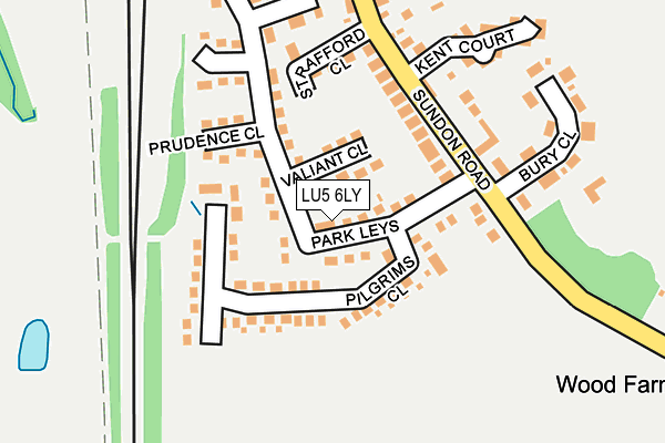 LU5 6LY map - OS OpenMap – Local (Ordnance Survey)
