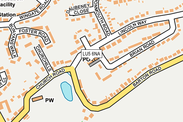 LU5 6NA map - OS OpenMap – Local (Ordnance Survey)