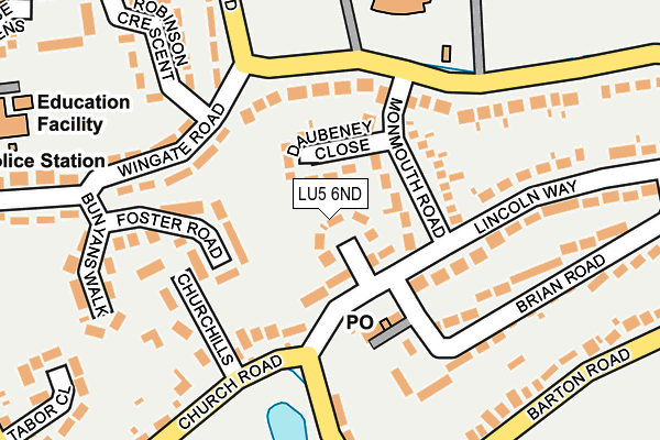 LU5 6ND map - OS OpenMap – Local (Ordnance Survey)