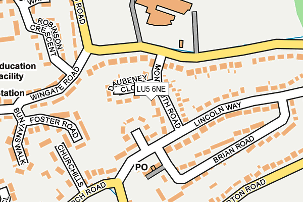 LU5 6NE map - OS OpenMap – Local (Ordnance Survey)