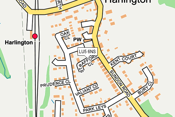 LU5 6NS map - OS OpenMap – Local (Ordnance Survey)
