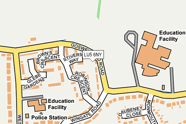 LU5 6NY map - OS OpenMap – Local (Ordnance Survey)