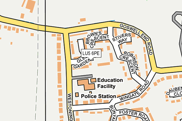 LU5 6PE map - OS OpenMap – Local (Ordnance Survey)