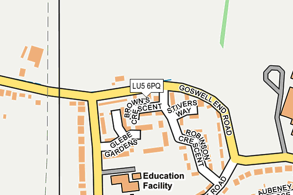 LU5 6PQ map - OS OpenMap – Local (Ordnance Survey)