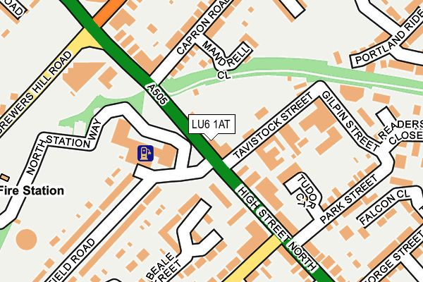LU6 1AT map - OS OpenMap – Local (Ordnance Survey)