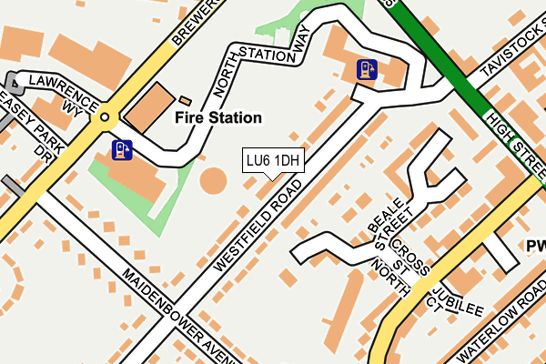 LU6 1DH map - OS OpenMap – Local (Ordnance Survey)